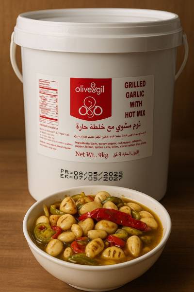 Grilled Garlic with Hot & Sweet Mix