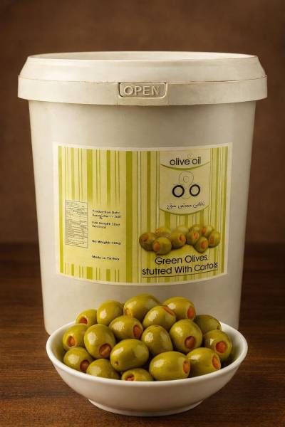 Green Olives Stuffed with Carrot