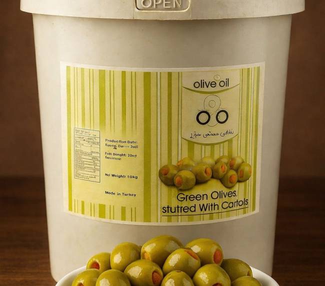 Green Olives Stuffed with Carrot